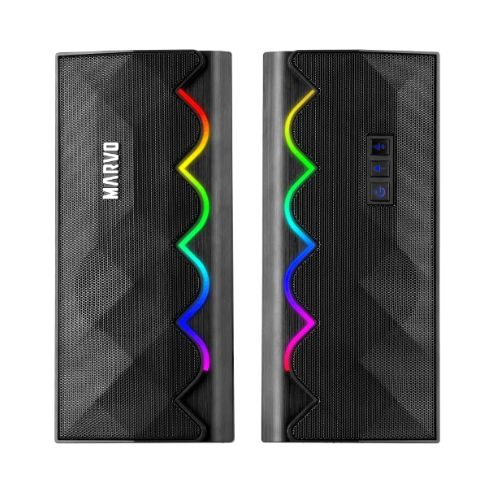 Marvo SG 269 RGB 2:0 Bluetooth Black PC Gaming Speaker