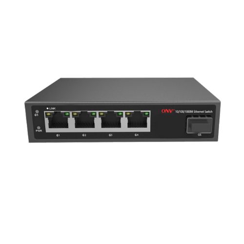 ONV 1110S-SLX-S4-B 5 Port Single Mode Dual Fiber Gigabit Media Converter