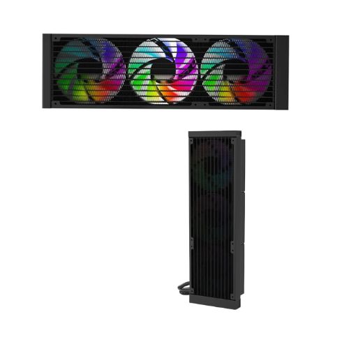 Redragon CCW-1017 ARGB 360mm AIO Black Liquid CPU Cooler with Digital Display