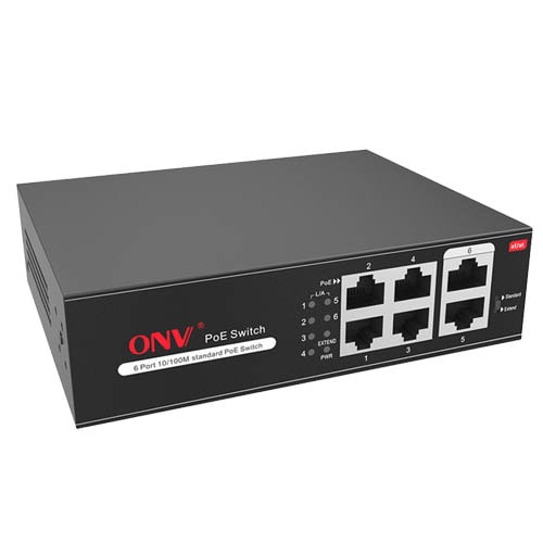 ONV-H1064PLS 6-Port PoE Switch 10M/250m Transmission