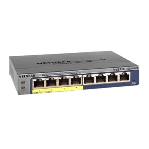 Netgear GS108PE 8 Port Gigabit Switch with 4 Port PoE
