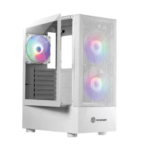 Revenger GHOST 2 Mid Tower RGB ATX White Gaming Case