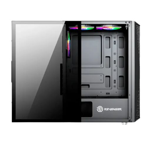 Revenger SHOCKWAVE Mid Tower ATX RGB Black Gaming Case