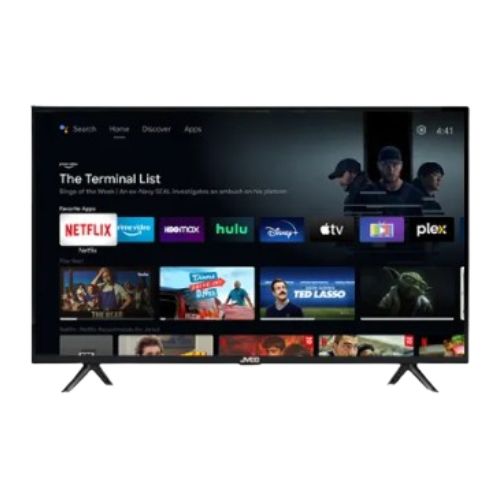 JVCO J9TS 43 Inch Full HD Double Glass Android Voice Control Smart LED TV