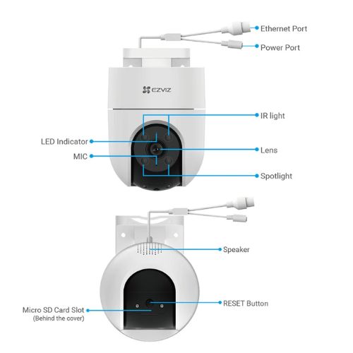 EZVIZ CS-H8C 2MP Wi-Fi Dome IP Camera