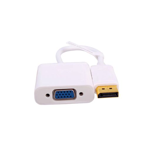 Dtech DP Male to VGA Female White Converter
