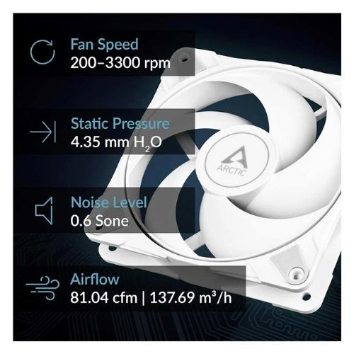 Arctic P12 Max 120mm Casing Fan White