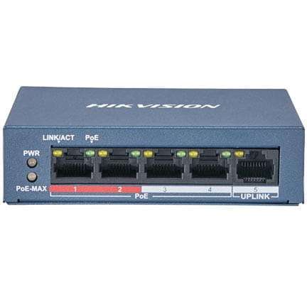 Hikvision DS-3E0105P-E-M 4 Port Fast Ethernet POE Switch Best Price in Bangladesh