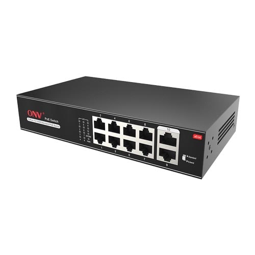 ONV-H1108PLS 10-Port PoE Switch 10m/250m Transmission