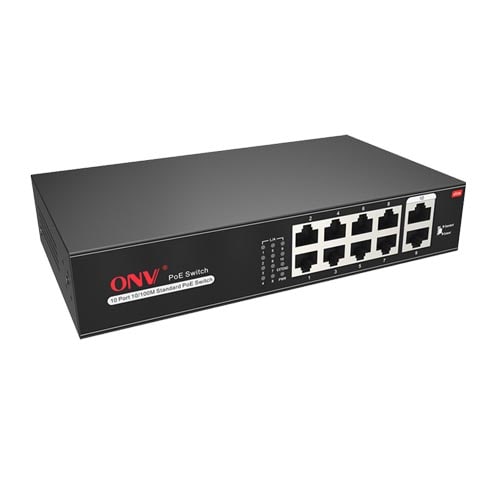 ONV-H1108PLS 10-Port PoE Switch 10m/250m Transmission