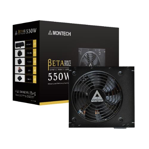 Montech Beta 550W 80 Plus Bronze Certified Power Supply