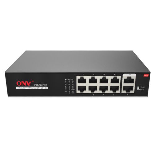 ONV H1108PSD 8 Port 2 Up Link 100Mbps Transmission PoE Switch