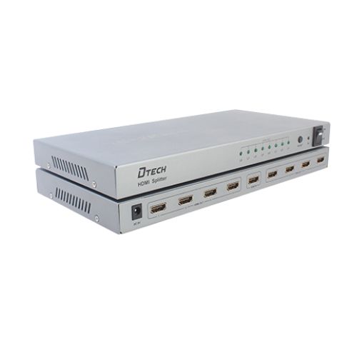 DTech DT 7148B 4K 1 To 8 HDMI Splitter