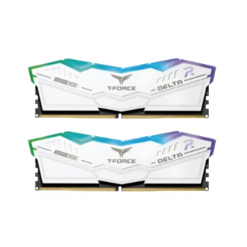 TEAM Delta RGB White 32GB 16x2 DDR5 5600MHz Desktop RAM