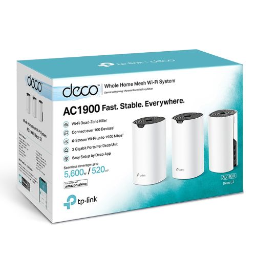 TP-Link Deco S7 AC1900 Dual Band Mesh Router (3-Pack)