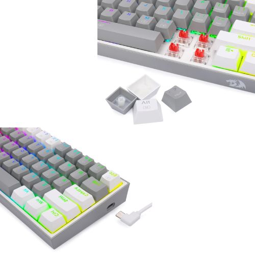 Redragon K617 FIZZ 60% Wired RGB Gaming Keyboard