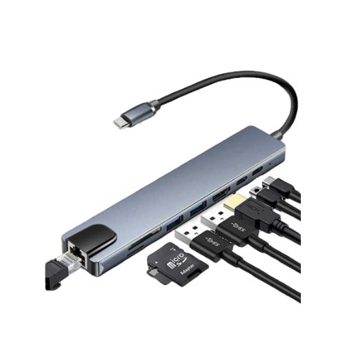Type C 8 In 1 Multiport 4K HDMI Convertor