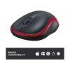 Logitech M196 Red Bluetooth Mouse