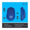 Logitech M331 Silent Blue Wireless Mouse