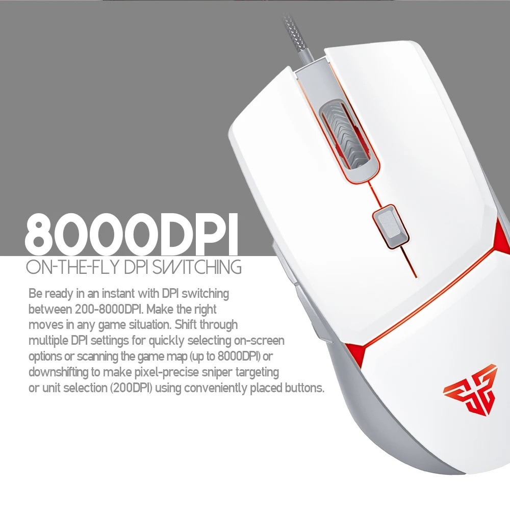 Fantech Crypto VX7 Wired White Gaming Mouse