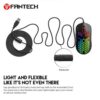 Fantech Hive UX2 6 Buttons 7 Mode USB RGB Black Gaming Mouse