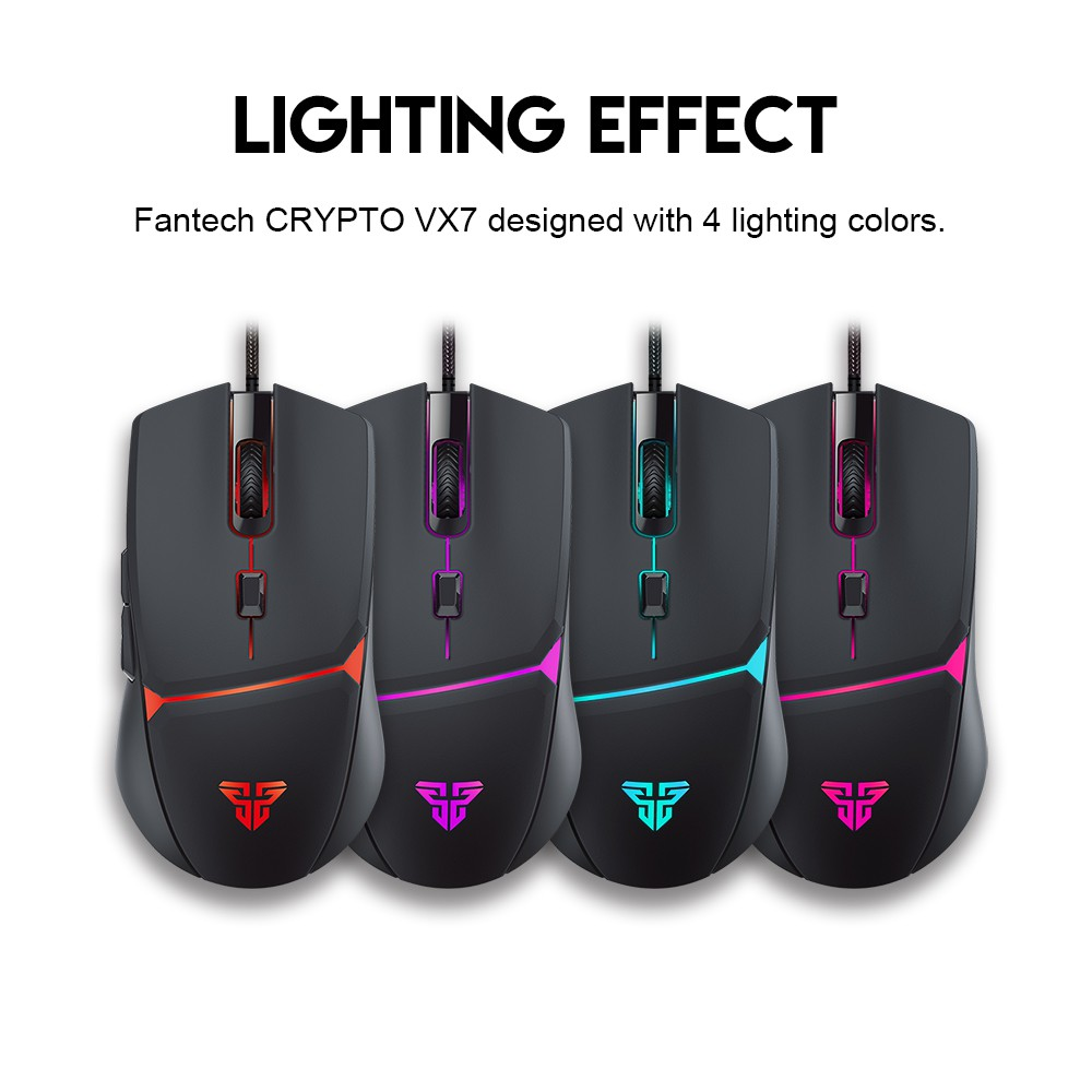 Fantech Crypto VX7 Wired Black Gaming Mouse