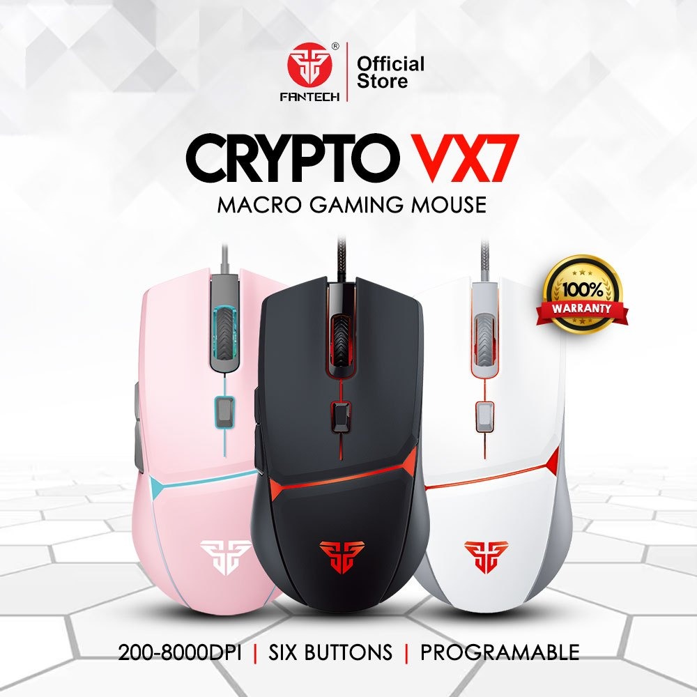 Fantech X17 Pro Wired Black Macro RGB Gaming Mouse