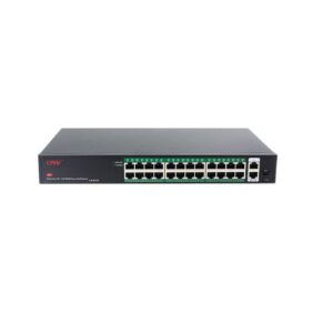 ONV-H3024PFD 24 Ports Full Giga 2RJ45 1SFP PoE Switch