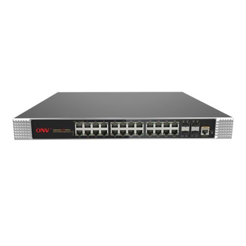 ONV-IPS33028PFM Gigabit 28-port L2+ managed industrial PoE switch