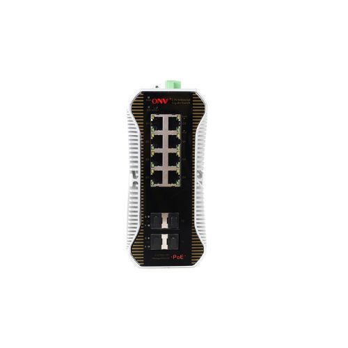 ONV-IPS57128PFM 2.5G 12-port L2+ managed industrial PoE switch
