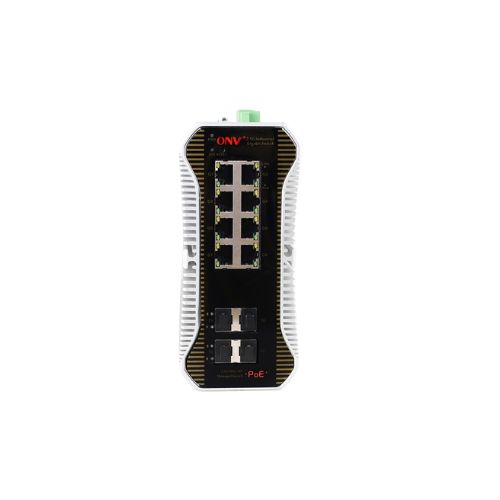 ONV-IPS57128PFM-bt 2.5G 12-port L2+ managed industrial PoE switch