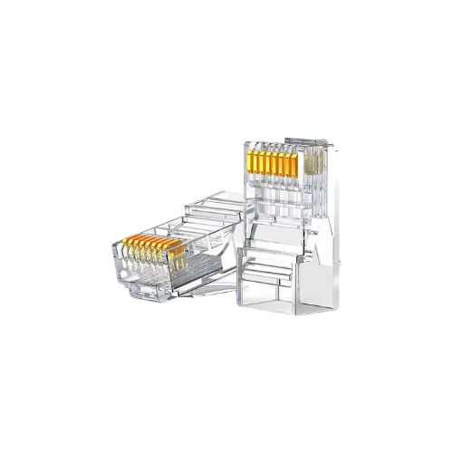 Ugreen 50961 Cat-6 Transparent RJ45 Connector (10 Pcs)