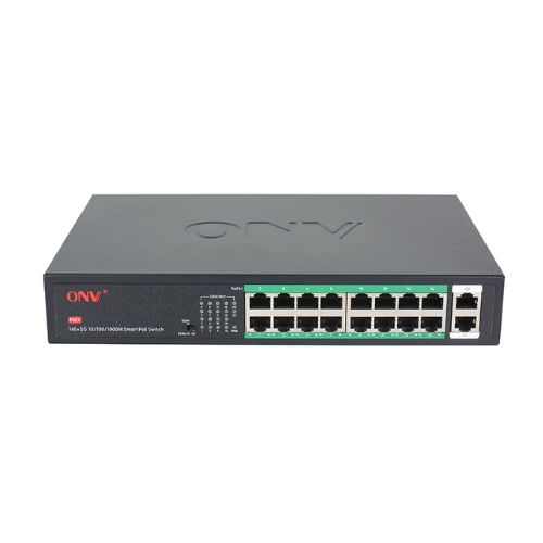 ONV-H1016PLS-250 Gigabit 18-Port PoE switch