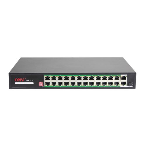 ONV H1024PLD Gigabit Uplink 27-Port AI PoE Switch