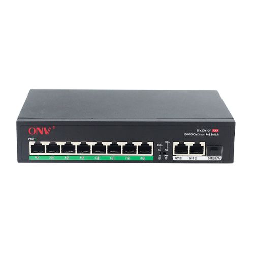 ONV-H1108PFD Gigabit uplink 11-port PoE switch