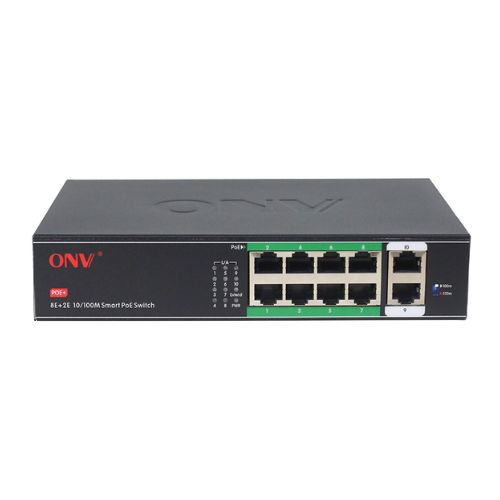 ONV-H1108PL 10M/25m 10/100M 10-Port PoE Switch