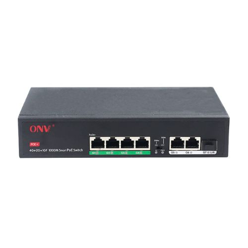 ONV-H3064PFD Gigabit 7-port PoE switch
