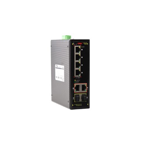 ONV-IPS31064FM Gigabit uplink 6-port L2 managed industrial Ethernet switch