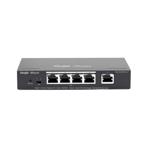 Ruijie RG-ES205GC-P 5-Port Gigabit Smart Cloud Managed PoE Switch