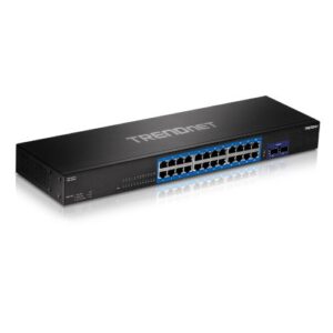 TRENDnet TEG-30262 24-Port Gigabit Switch with 2 x 10G SFP+ Slots