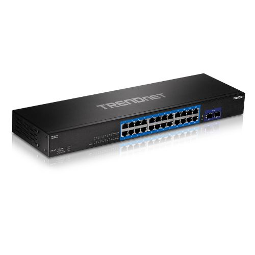 TRENDnet TEG-30262 24-Port Gigabit Switch with 2 x 10G SFP+ Slots