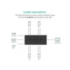 Ugreen CM154 (50280) KVM Black Switch with 3 USB Port