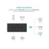Ugreen CM154 (50280) KVM Black Switch with 3 USB Port