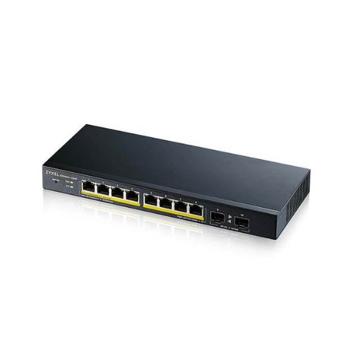 Zyxel GS1900-10HP 8-port GbE Smart Managed PoE Switch with GbE Uplink