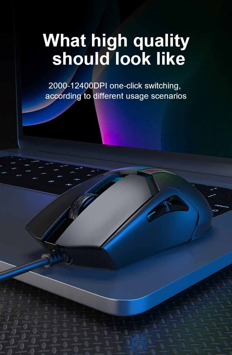 Aula F813 Pro Colorful Light Effects Gaming Mouse