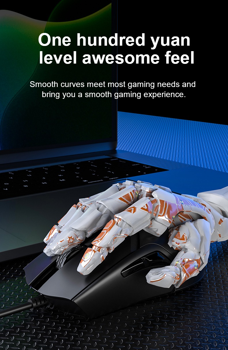 Aula F813 Pro Colorful Light Effects Gaming Mouse
