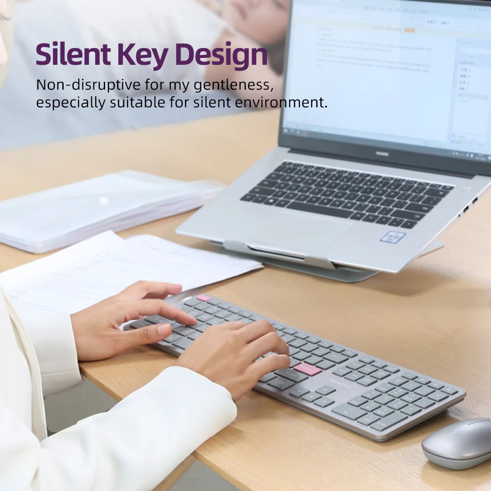 Micropack K-310W 2.4G+Bluetooth Rechargeable Wireless Keyboard