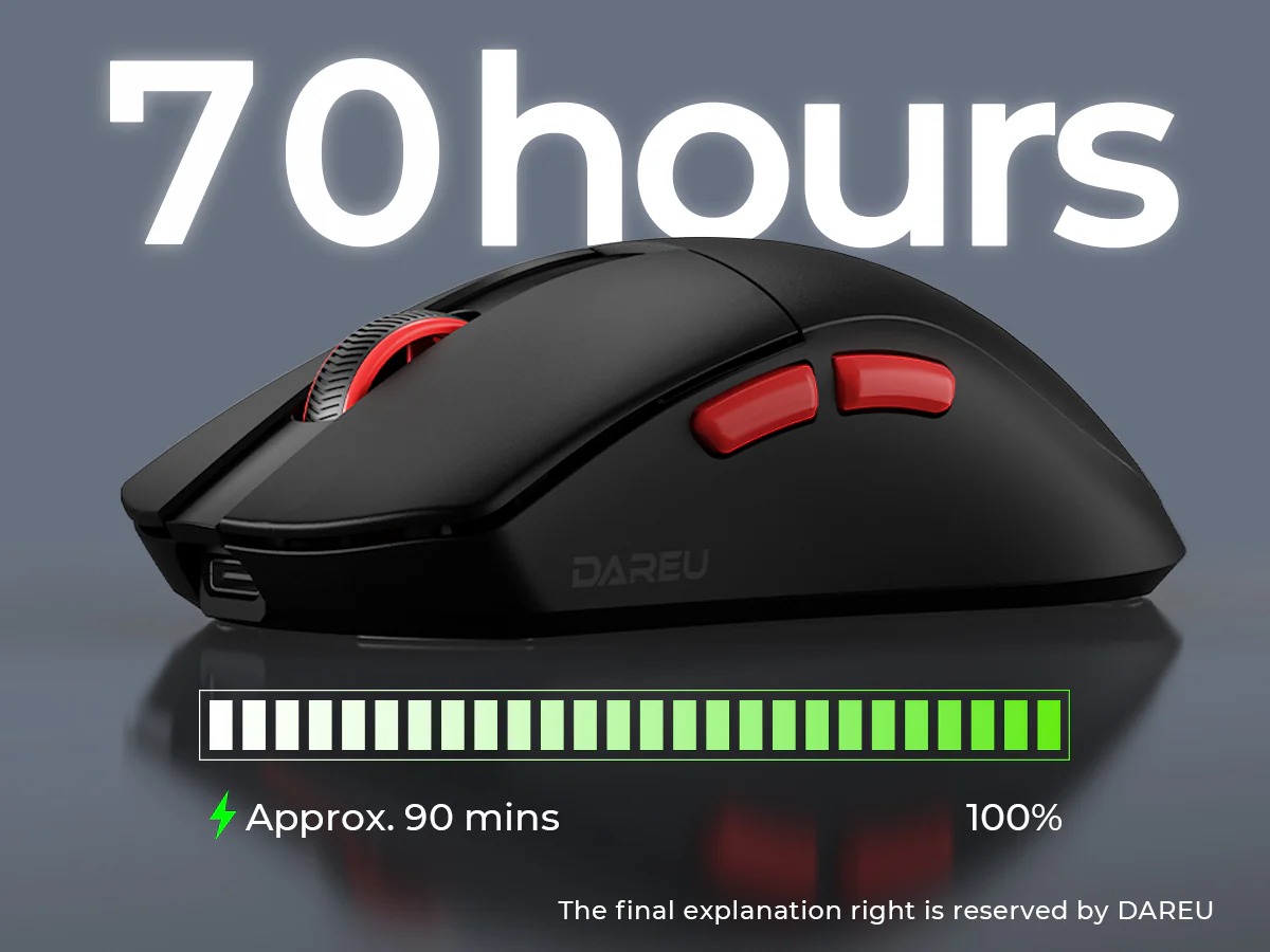 Dareu A950 Wing Dual-Mode Ultralight Wireless Gaming Mouse