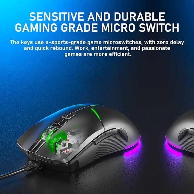 AULA F820 Wired Gaming Mouse
