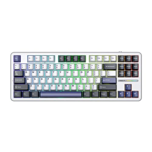 AULA F87 Ice Blue Switch RGB Wired Mechanical Gaming Keyboard